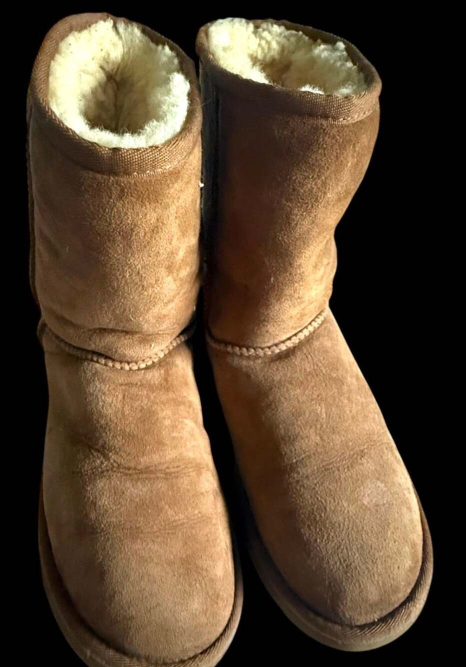Ugg Classic Short Boot Chestnut Brown Suede Fleece Lined